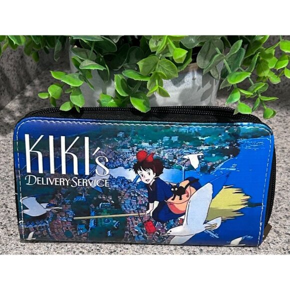 Kikis Delivery Service Wallet Zipper Closure Multiple Card Slots Anime Faux Leat - Picture 3 of 4
